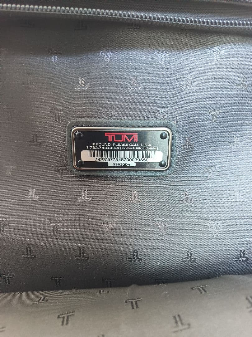 TUMI トラベルキャリーバッグ スーツケース 22922D4黒+鍵+マニュアル