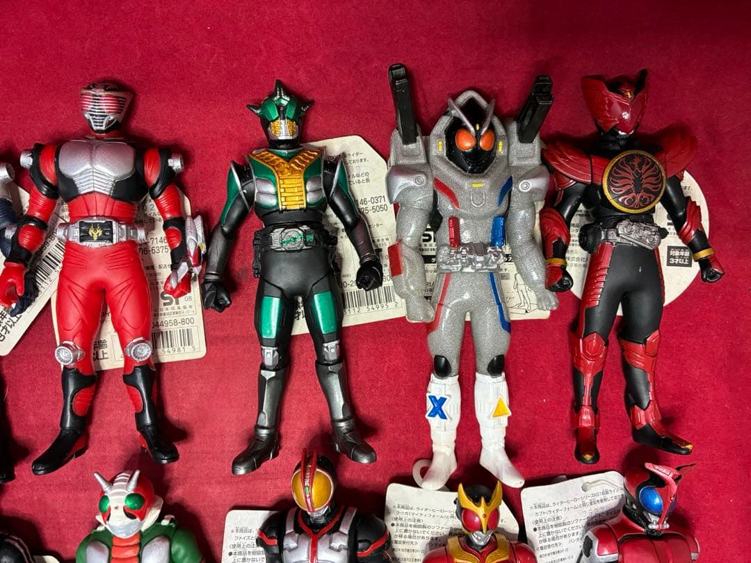 タグ付き 仮面ライダー 20体 まとめ売り ソフビ 1号 クウガ 龍騎 ファイズ