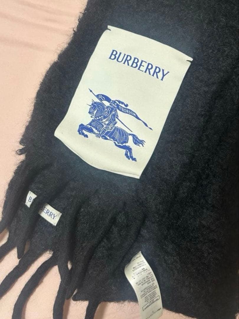 BURBERRYマフラー フリンジ