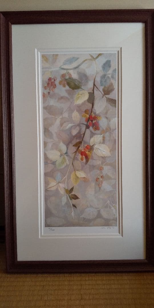 お値下げ！リトグラフ 「木苺」