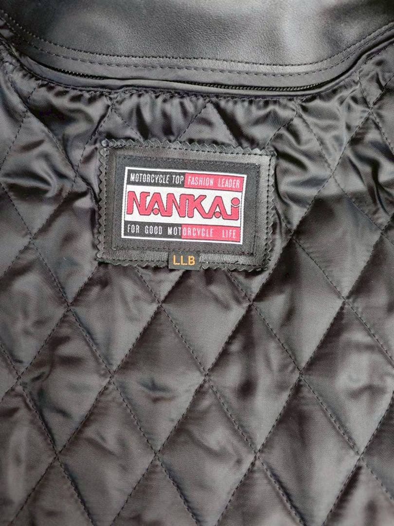 NANKAI ブラック シングルライダースジャケット