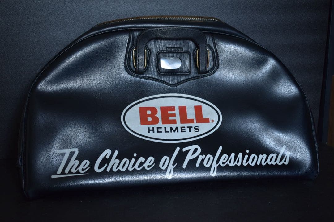 70s BELL ヘルメットバッグ 大型 当時もの レザー
