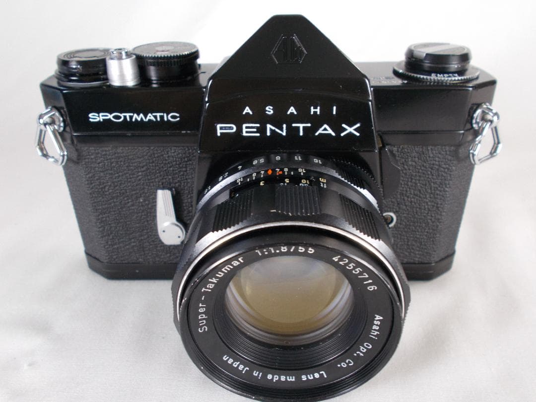 フィルムカメラ 整備済　 Pentax SP + レンズ f/1.8　E245