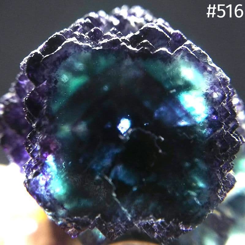 516 オコルス鉱山 フローライト ブルーグリーン パープル 蛍石