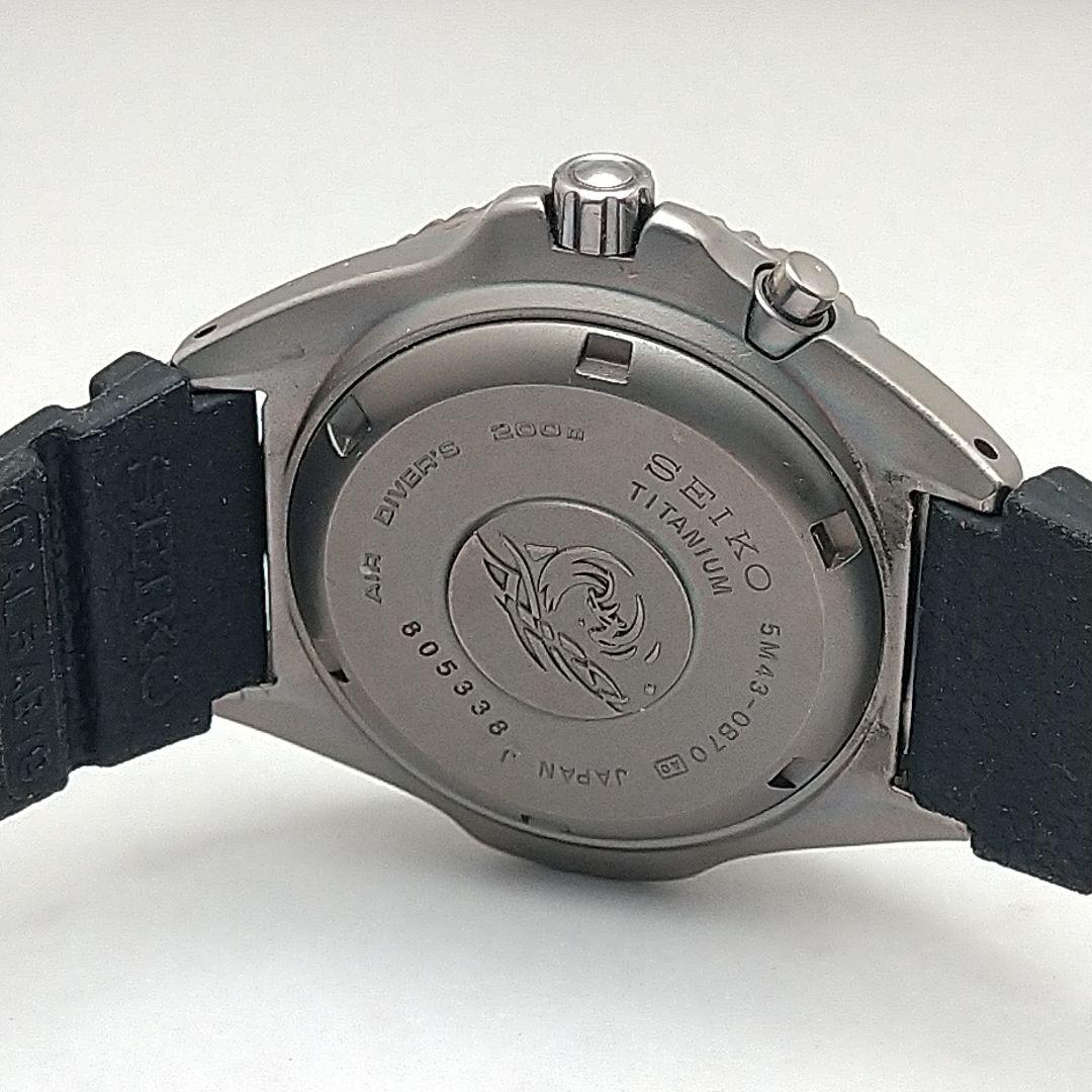 セイコー SEIKO 5M43-0B70 AGSチタン 2次電池交換済み