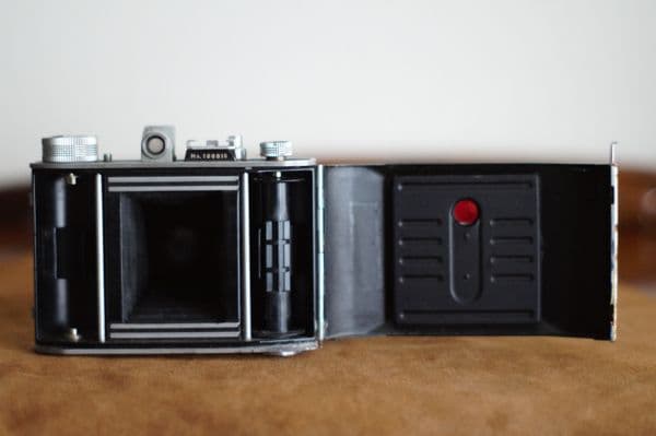 ミノルタ　セミP　 蛇腹　フィルム　カメラ　ケース付き