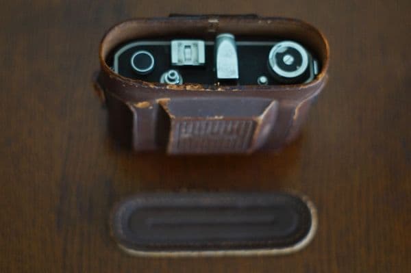 ミノルタ　セミP　 蛇腹　フィルム　カメラ　ケース付き