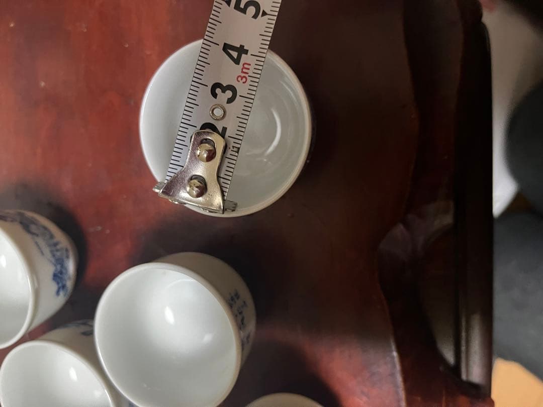 煎茶道具　煎茶器セット　染め付け　東海道五十三次