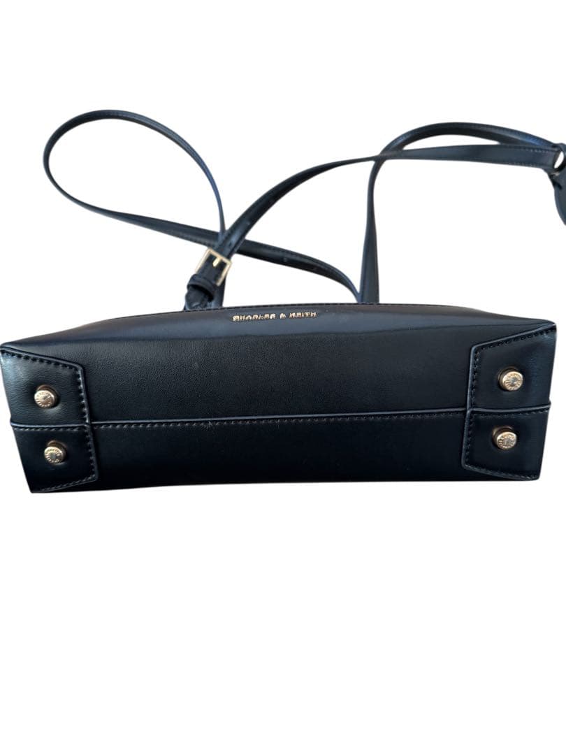 CHARLES & KEITH ハンドバッグ グレー/ブラック