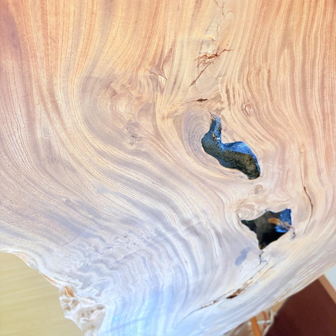 【teaページ】一枚板 座卓 ローテーブル 天然木 136cm 直接引取可