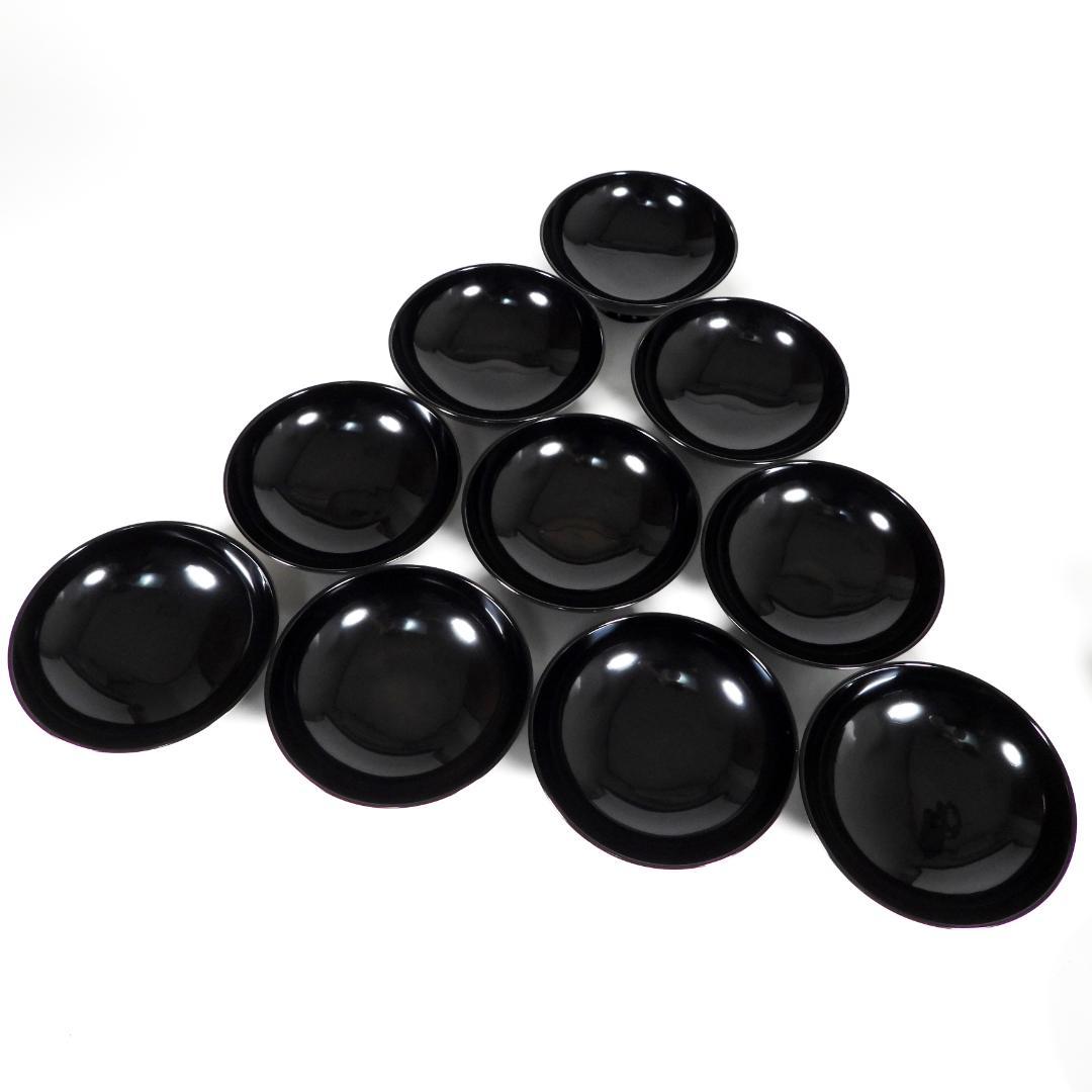 輪島塗　漆器　金蒔絵花絵紋　木製　蓋付椀　お煮物椀　大吸物椀　10客