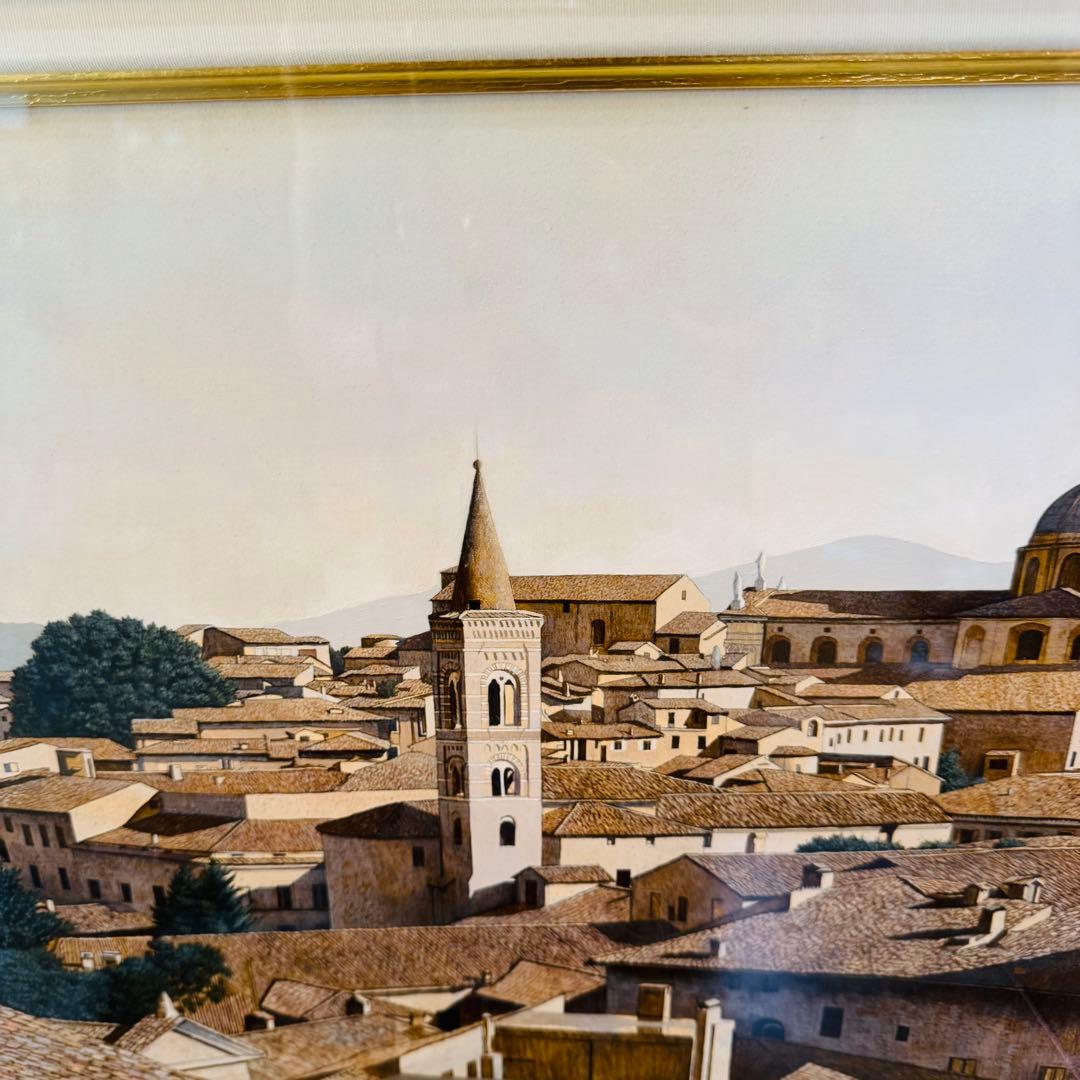 M10号　山本桂右「ウルビーノ」　作家直筆サイン　アート　限定　油絵