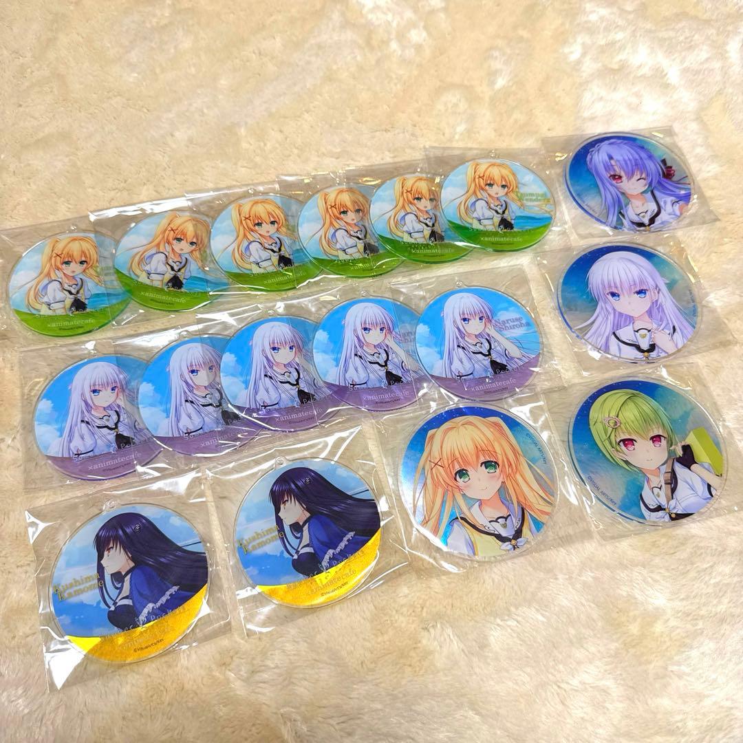 summer pockets アクリルコースター　アニメイトカフェ　サマポケ