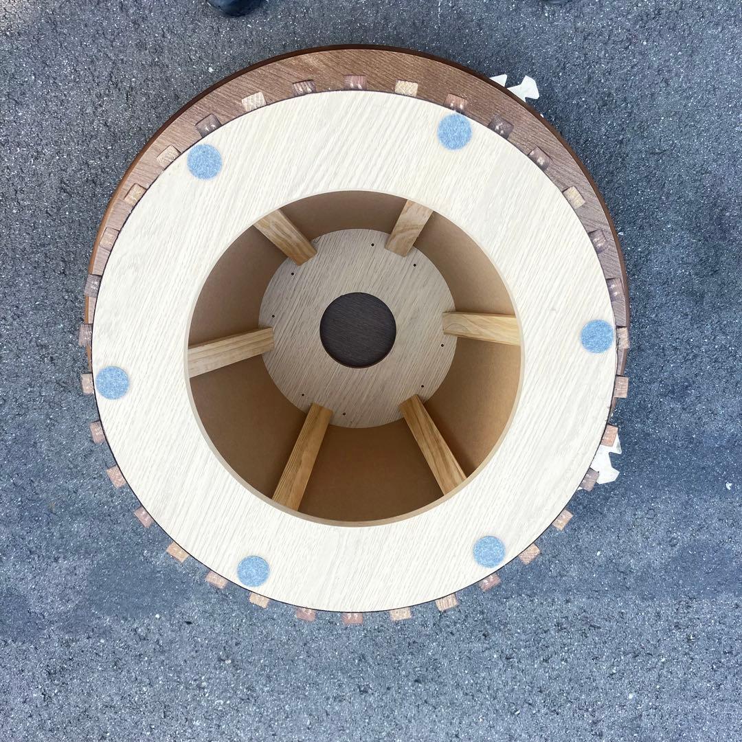 木製丸型ダイニングテーブル