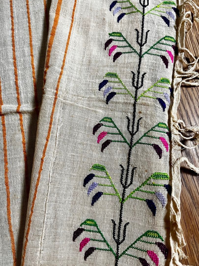 Vintage トルコ刺繍タオル 手刺繍 ハンドメイド