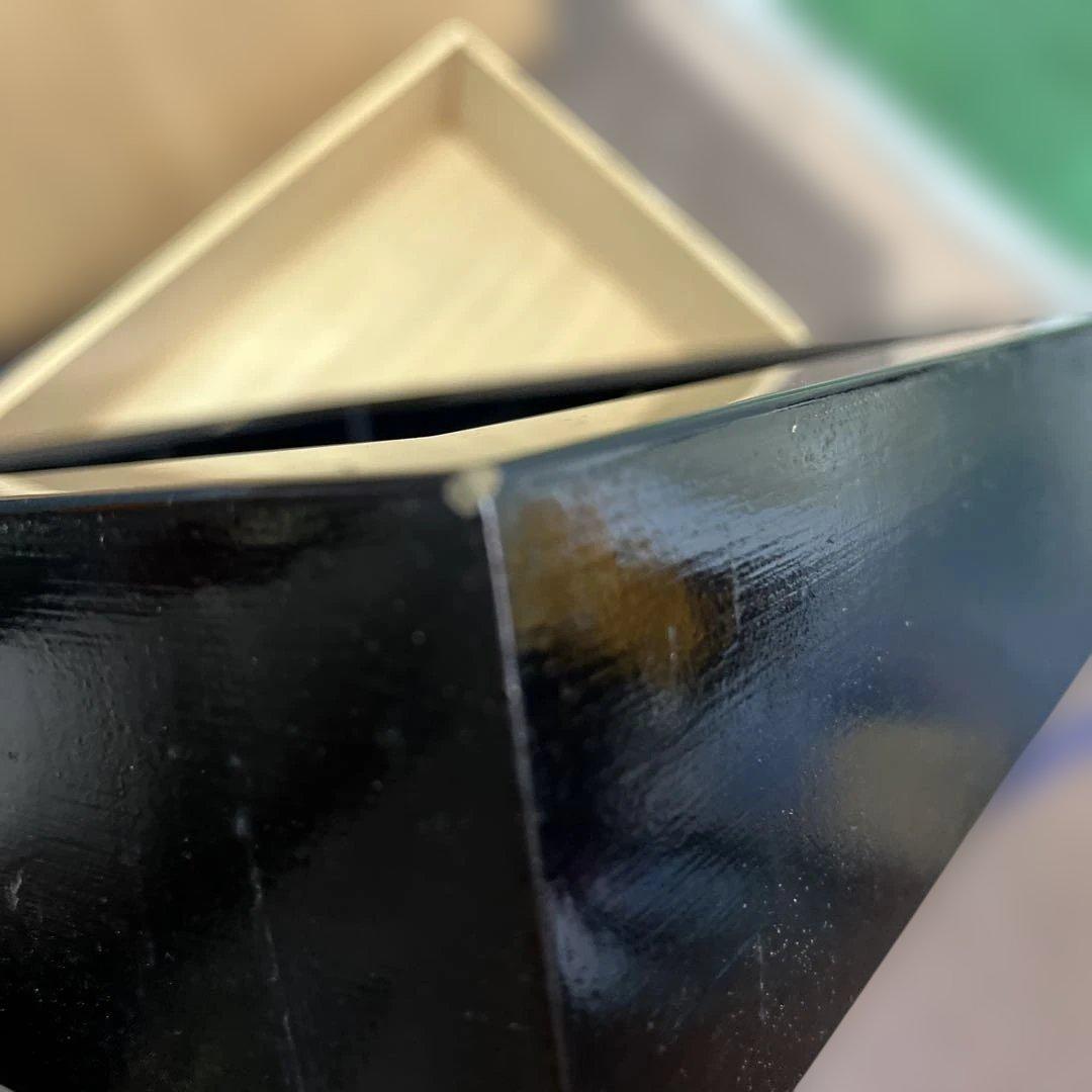 茶道具　炉縁　松葉蒔絵