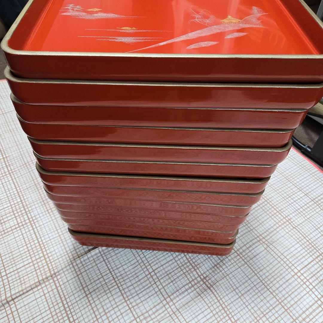 お膳 漆器 懐石膳 膳 セット 朱塗会席膳