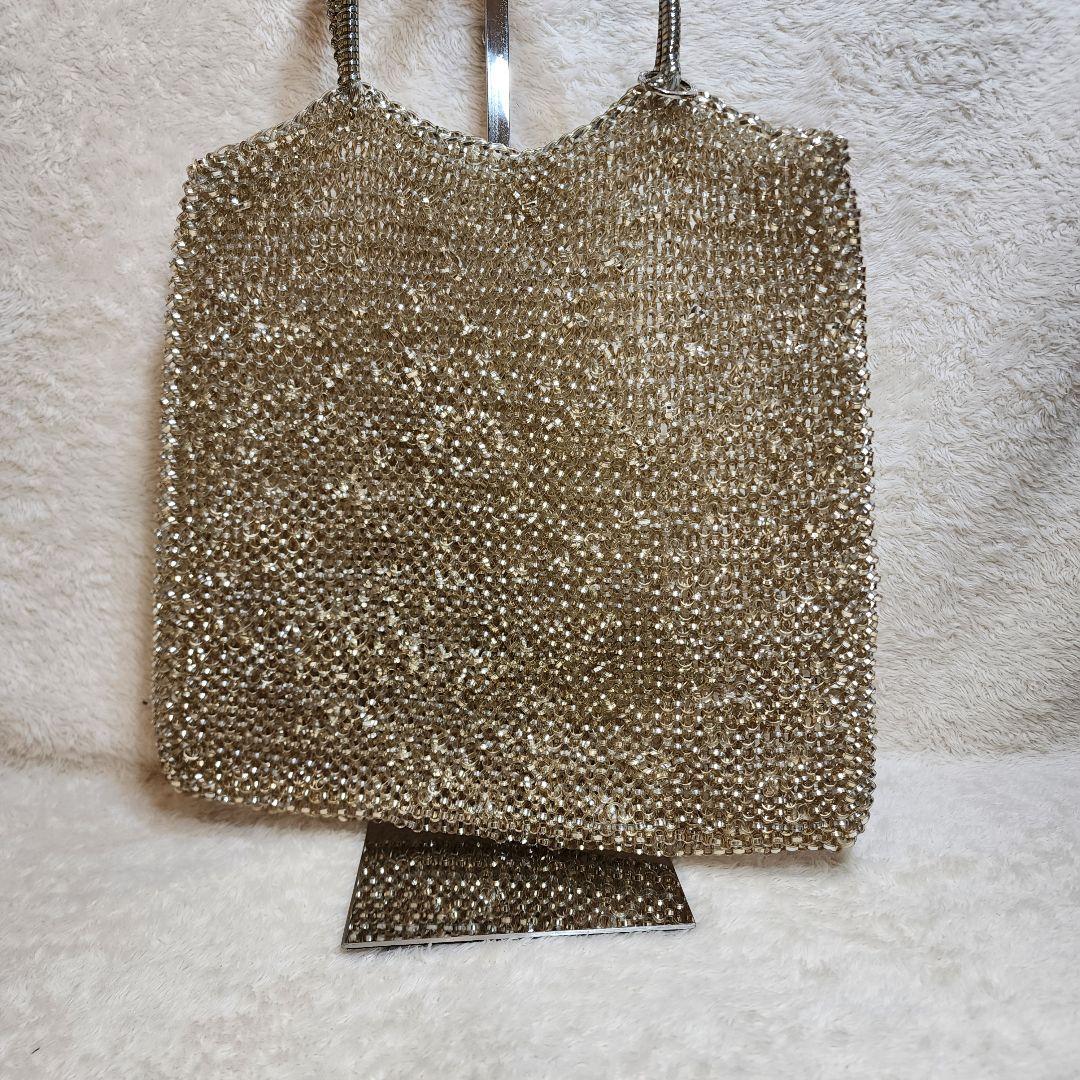 アンテプリマ ゴールド ワイヤーバッグ ラインストーン パーティー 保存袋有