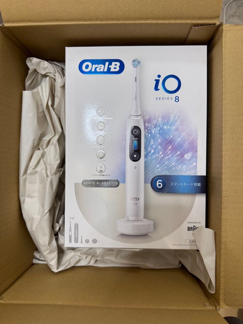 【新品未開封】ブラウン オーラルB iO8 ホワイトアラバスター