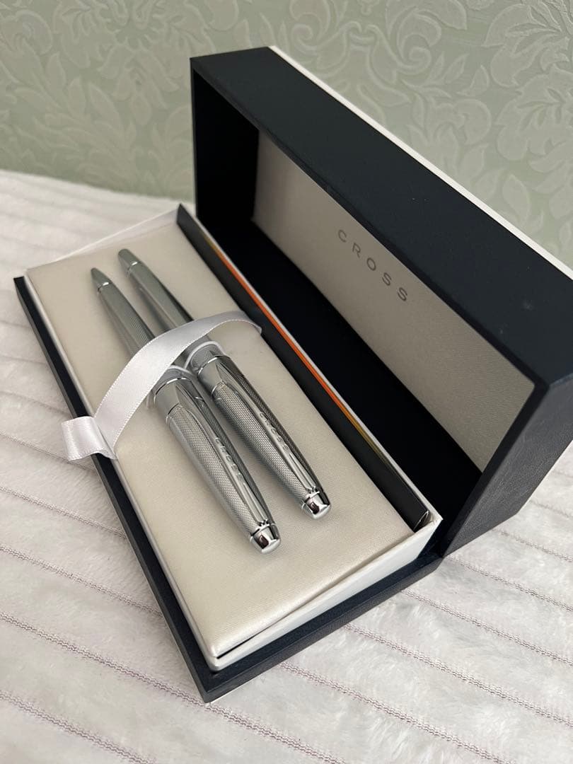 [美品]CROSS クロス 万年筆 18K 750, ボールペン セット