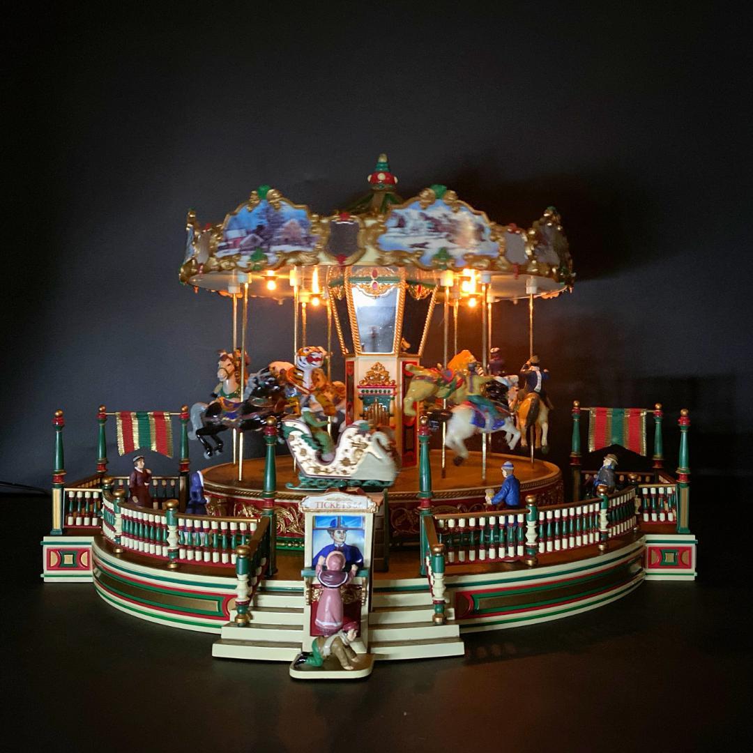 【超美品・完動品】Mr.Christmas ミスタークリスマス メリーゴーランド