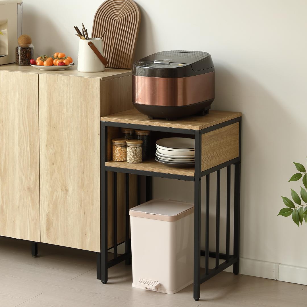 迅速発送！超人気水槽台　二段収納棚　アジャスター付き　収納ラック　BLACK