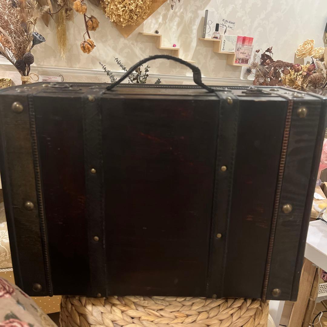 アンティーク 木製トランク 約60cm
