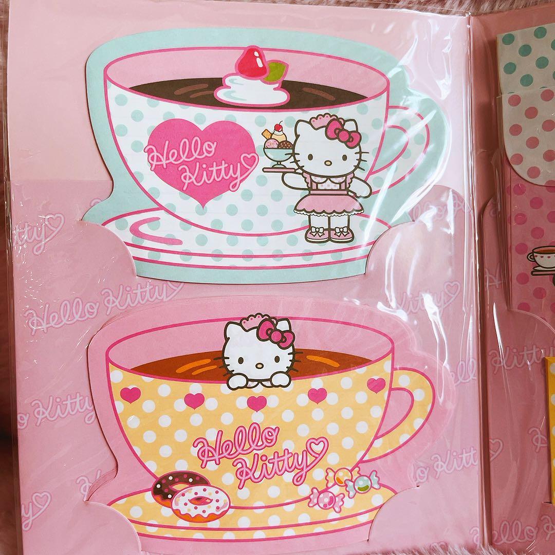 希少レア　ハローキティ　レターセット　シール　ウェイトレス　2002 サンリオ