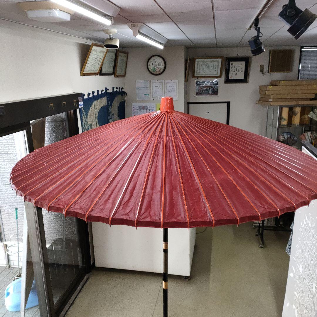 野点用赤傘中サイズ3尺径167cm高さ230cmスタンドは別売り
