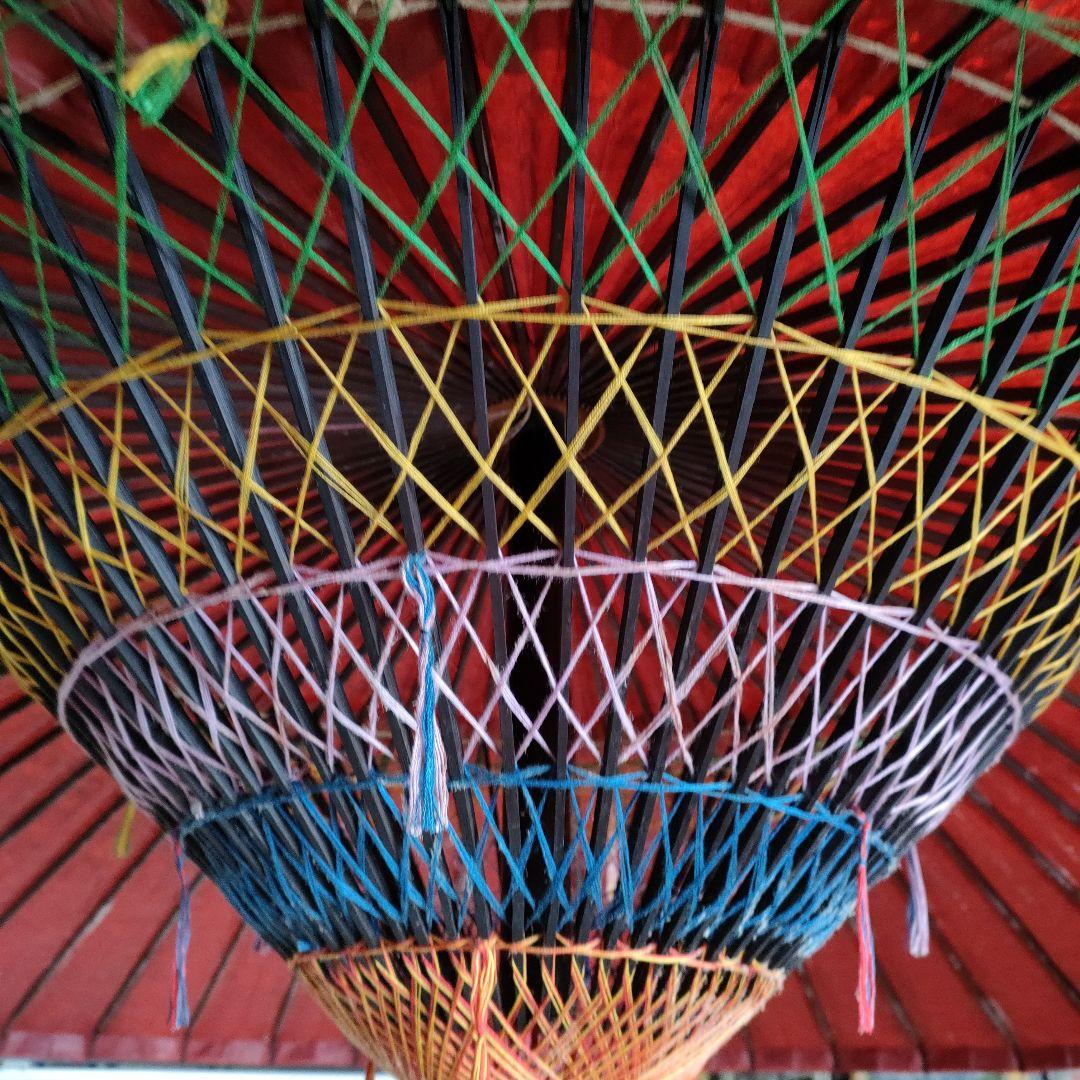 野点用赤傘中サイズ3尺径167cm高さ230cmスタンドは別売り