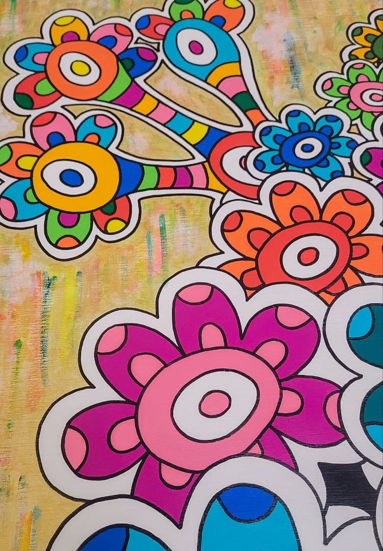 ★鈴木哲也★S15(652×652mm)アクリル原画1点物★送料無料#126