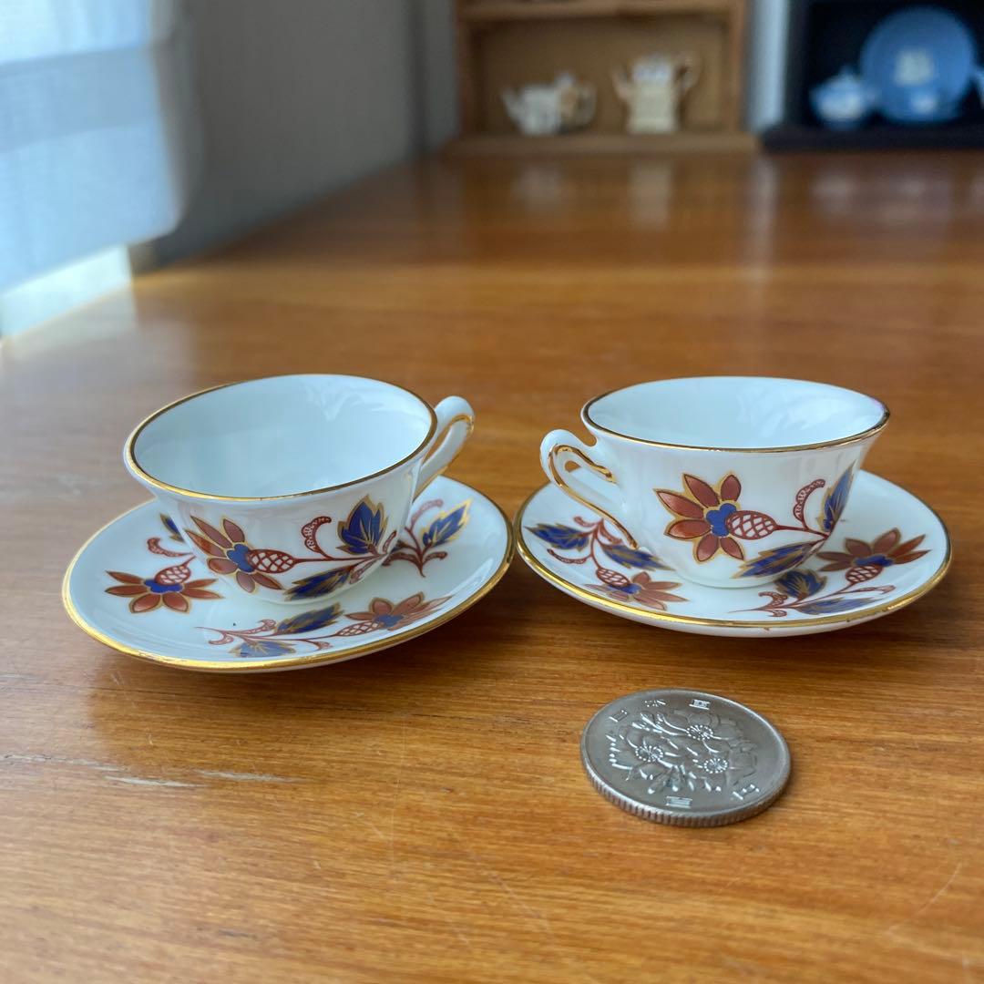 クラウンスタッフォードシャー ミニチュア　ティーセット　ティーフォーツー