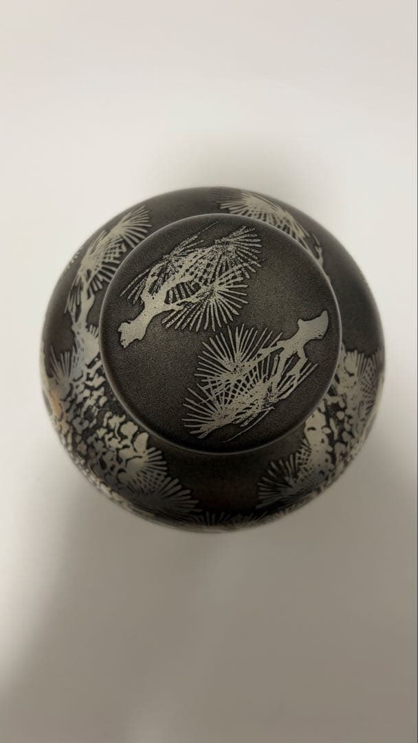 錫器 茶壷 茶器 高さ17.5㎝ 幅14㎝