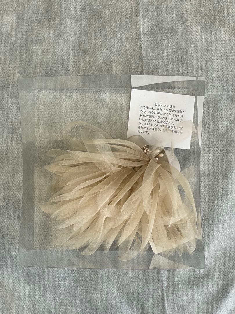 ◆あんこ◆ヴェルメイユパーイエナ　シルクオーガンジーコサージュ