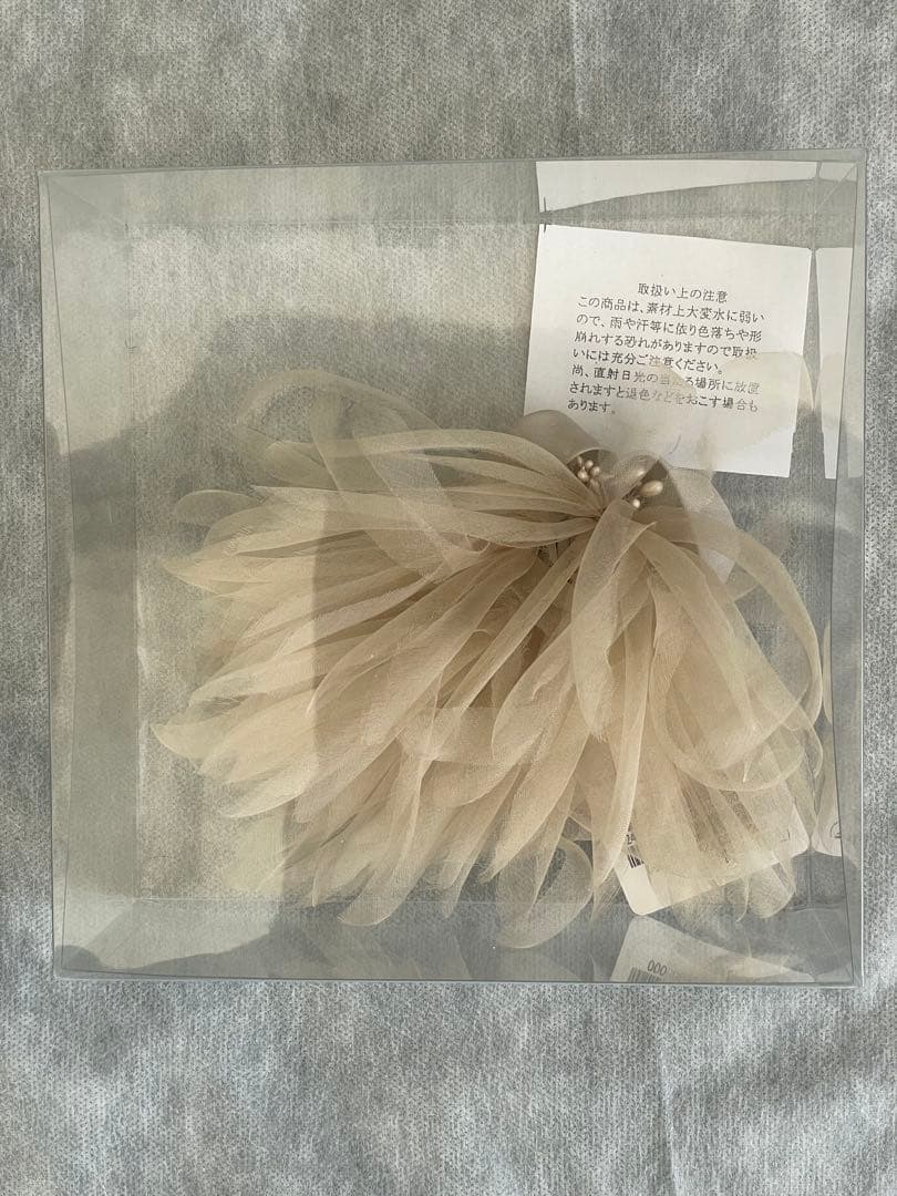 ◆あんこ◆ヴェルメイユパーイエナ　シルクオーガンジーコサージュ