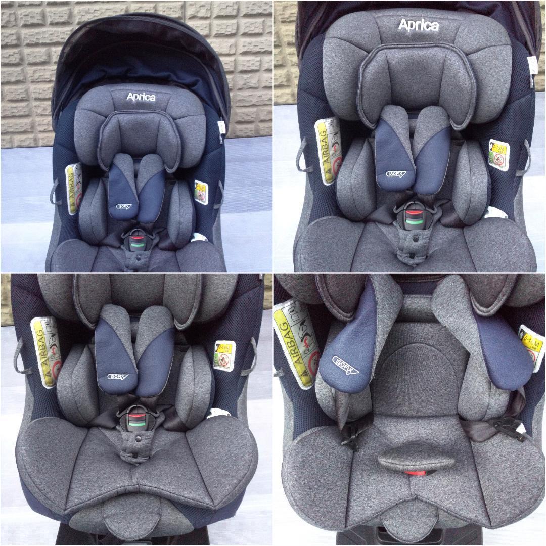 【美品】アップリカ クルリラプラス チャイルドシート 回転式 ISOFIX