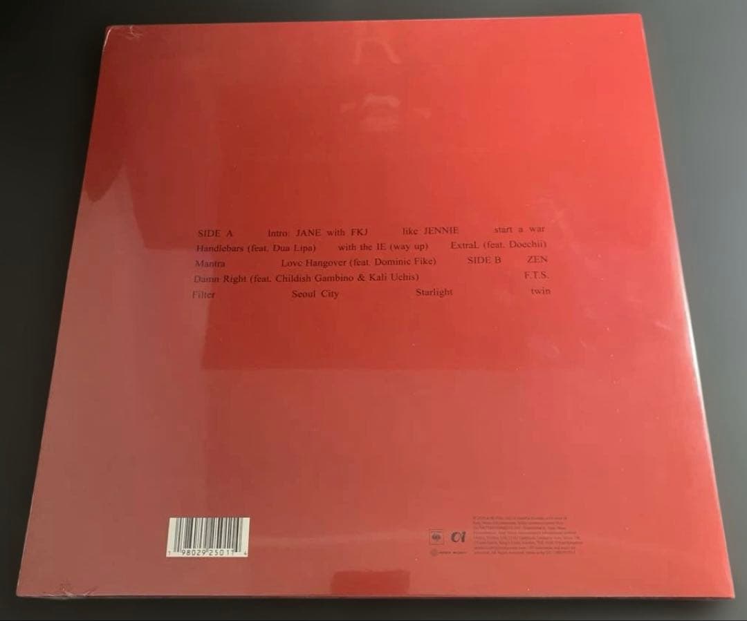 Jennie / Ruby 輸入盤LP (レッド・ヴァイナル)