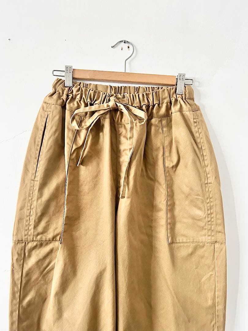 homspun 　高密度ウェポンひもワイドパンツ　キャメル　F 　定価2.4万
