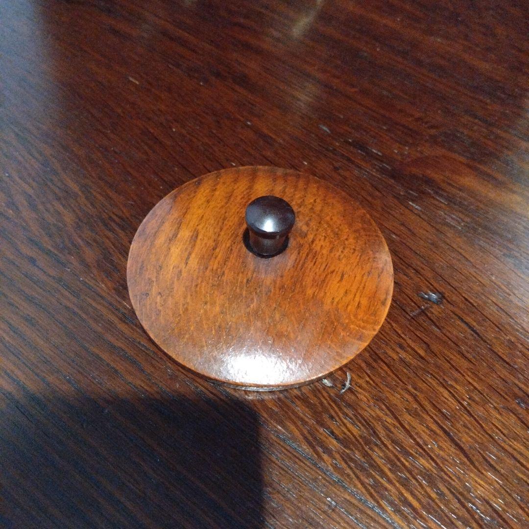 稀少 レア 英国 イギリスアンティーク ティーキャニスター ウォールナット