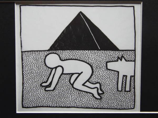 Keith Haring、No.2、希少画集画、新品額装付、状態良好