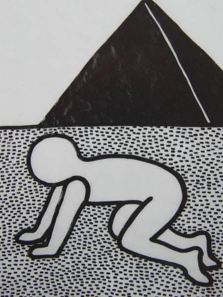 Keith Haring、No.2、希少画集画、新品額装付、状態良好