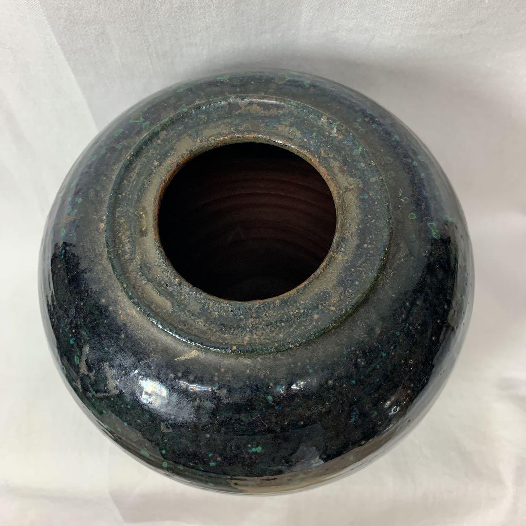 古い壺・骨董・蔵出し・花瓶・壺・陶印・花入・花道具・希少・入手困難