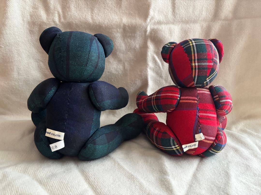 JaneMarple ノベルティ　テディベア　タータンチェック