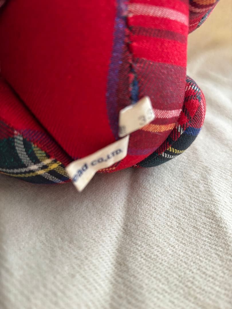 JaneMarple ノベルティ　テディベア　タータンチェック