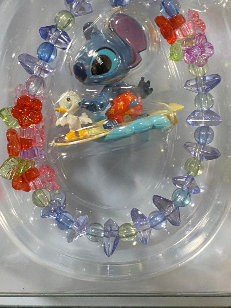 スティッチ リロ&スティッチ ストラップ　サーフィン　ディズニーリゾート　ビーズ