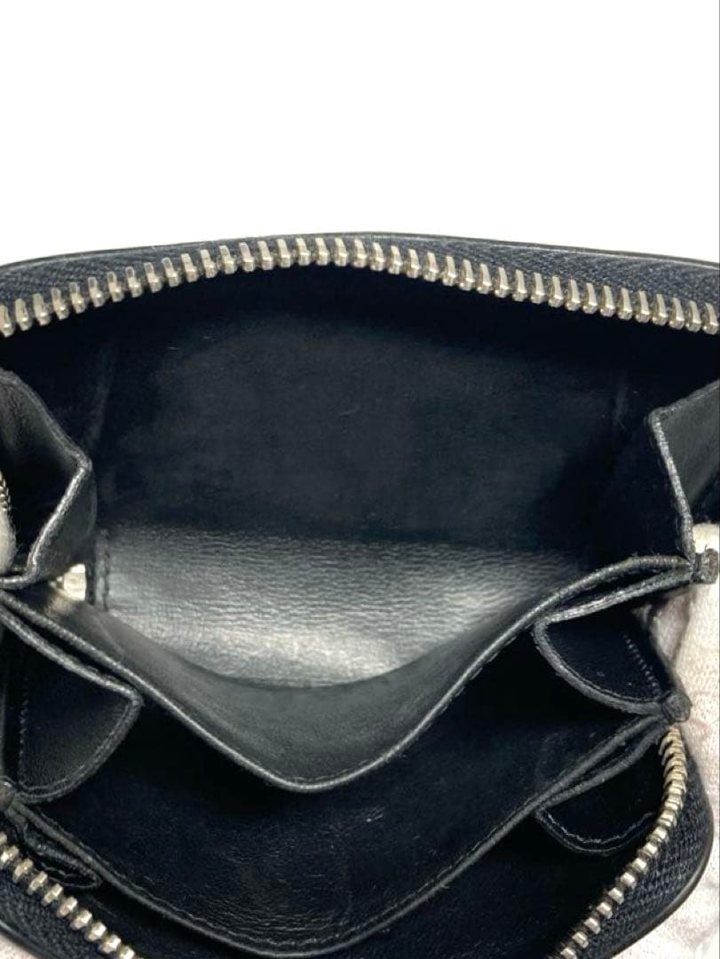 サンローラン　スター　星　レザー　ラウンドファスナー　ケース　カードケース