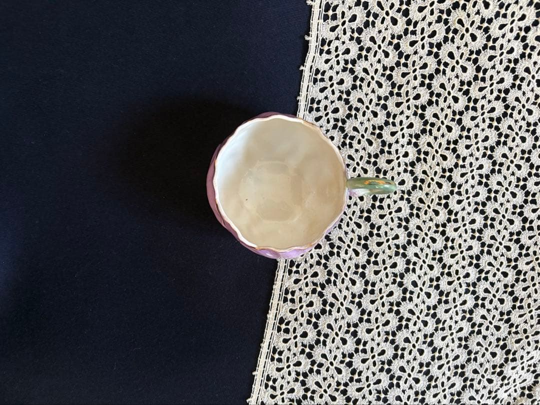 リュネヴィル窯 チューリップ ショコラカップ フランス アンティーク