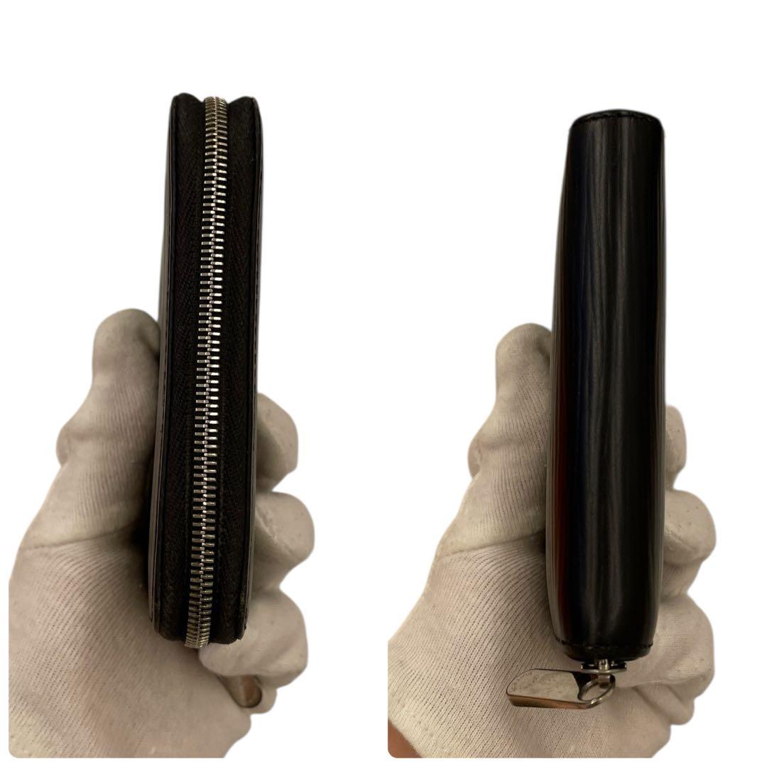 【未使用級】ルイヴィトン　ジッピーパース　エピ　黒　コンパクト財布
