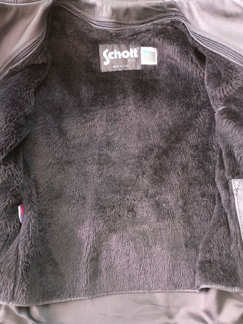 SCHOTTショット 641 シングルライダースレザージャケット サイズ34美品