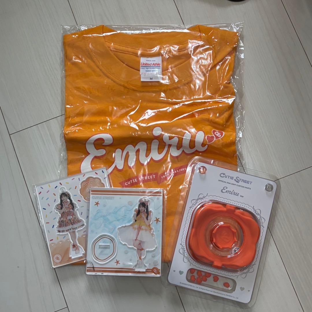 CUTIESTREET　川本笑瑠　推しアピTシャツ　カスタムパーツ　アクスタ